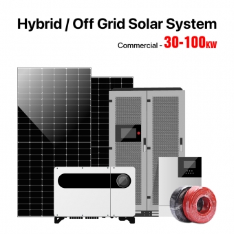 30-100KW Hybrid / Off Grid Solar System 