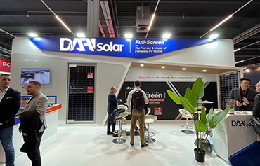 Full-Screen PV Module of DAH Solar Shined at The ENEX & The GENERA