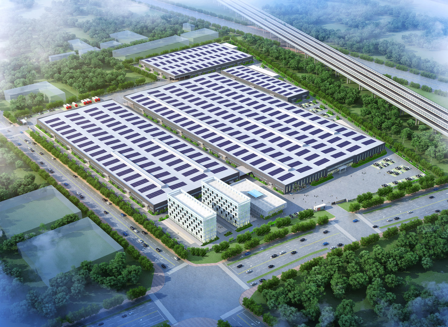 the Intelligent 4GW Photovoltaic Manufactory, in Anhui Province Chaohu Economic Development District