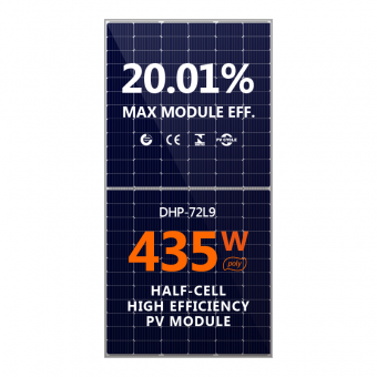 400W 425W 435W Solar Panel  Half-Cell High Efficiency PV Module