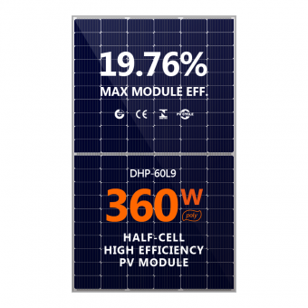 340W 350W 360W Solar Panel  Half-Cell High Efficiency PV Module