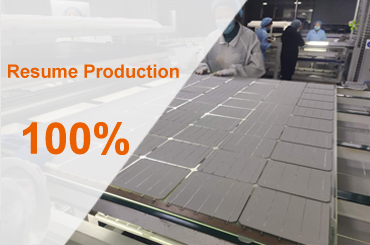 DAH Solar resume production rate has reached 100%