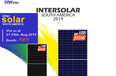 DAH solar attend Intersolar South America with 9BB half cell solar panel
