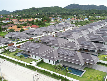Thai villas 200kw rooftop solar system