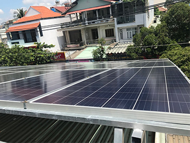 Vietnam 10kw home use rooftop solar system 